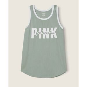 NWT Victoria Secret PINK knit racerback everyday tank top sz large